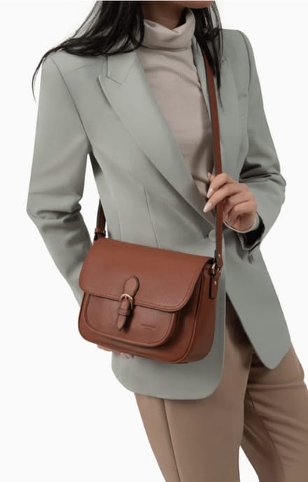 Hexagona Dames Handtas Terre | Bruin | Maat: One Size