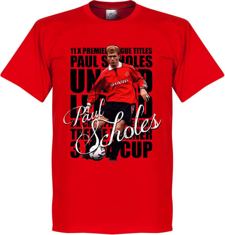 Paul Scholes Legend T-Shirt - Rood - Kinderen - 140