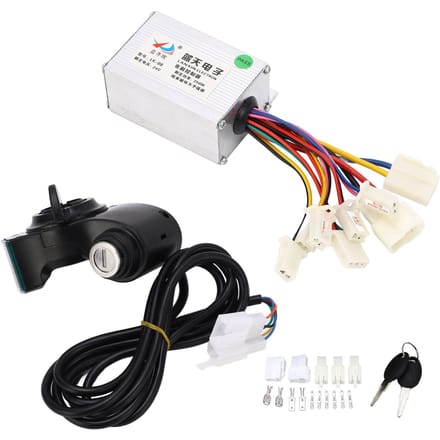 24V 250w Borstelmotor Controller Kit Digitaal Vermogensdisplay Duimgashendel met Sleutels voor Elektrisch white