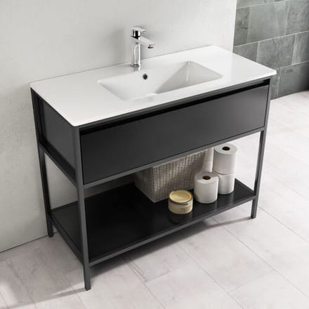 Megabad Profi Collection Loft 2.0 vanity unit 100 cm, with metal frame 29MR1004100I
