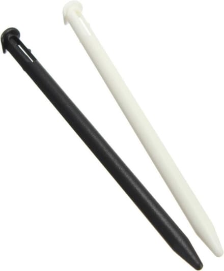 2x Stylus Pen geschikt voor New Nintendo 2DS XL - Wit-Zwart