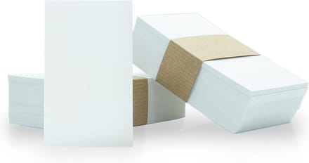 Pack van 200 Witte Papier Kaarten voor Berichten, Knutselen, Gefeliciteerd, School | Lege Flash Kaarten 5x8 cm