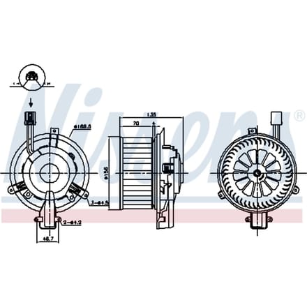 Binnenventilator NISSENS 87825