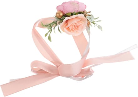 Bruiloft Hand Bloemen - Pols Corsage - Bruiloft Decoratie - Levensecht Ontwerp - 51x8x5cm - Lavendel