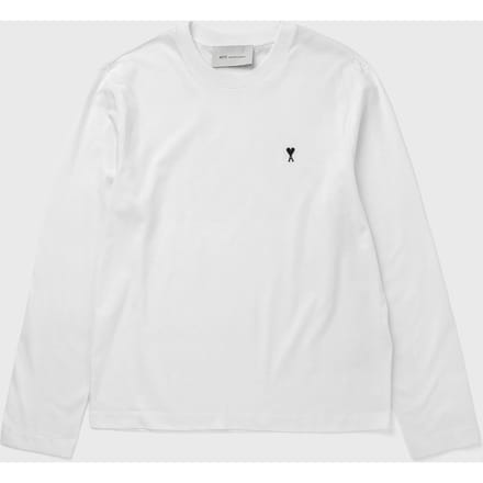 LONG SLEEVES TSHIRT WITH CONTRASTED AMI DE COEUR