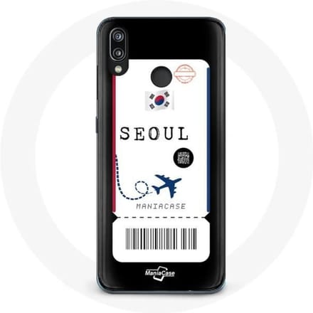 Coque - MANIACASE - Huawei P20 Lite - Billet d'avion - Souple - Protection synthétique