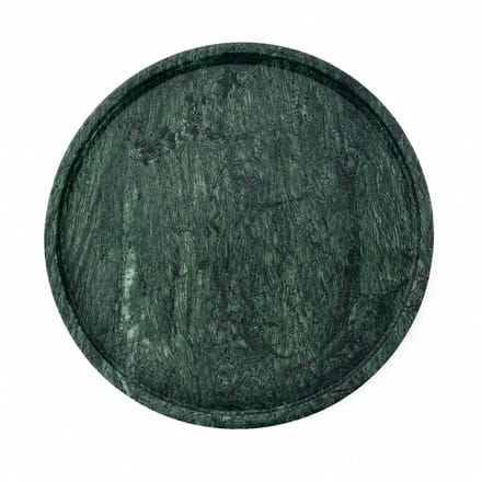 Marmoree - Marmer - Marmeren Tray - Dienblad - Rond - Natuursteen - Groen - 30cm