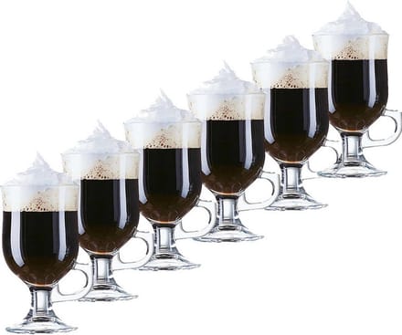 Arcoroc Irish Coffee glazen Opal transparant - 6x - 240 ml - Koffie glazen hardglas