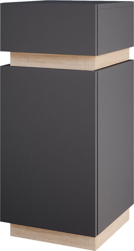 Vicco Gloria Halfhoge kast – 33 x 75.5 cm met deur en lade Antraciet
