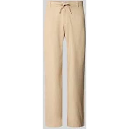 loose fit broek van mix van katoen en linnen model 'BRODY'
