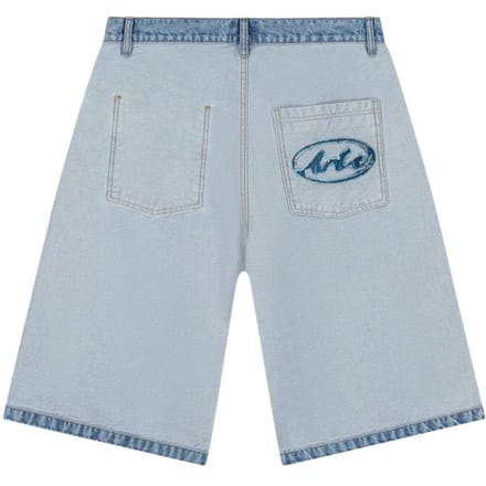Jeans Man Denim Inside/out Shorts Denim Bleach