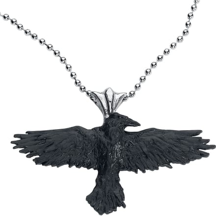 Alchemy Gothic - Gothic Halsketting - Black Raven - zwart