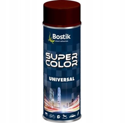 Bostik Super Color - Universele Spraylak - Bruin Mat - 400ml - Weersbestendig