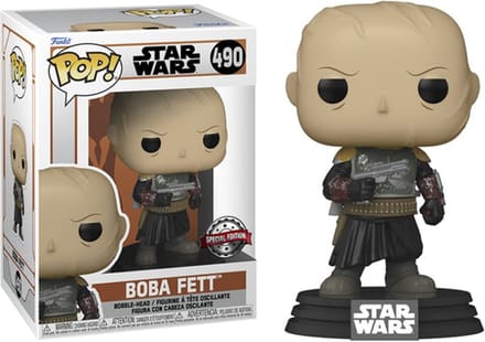 Funko Star Wars - Mandalorian POP! Boba Fett Without Helmet Exclusive 9 cm Verzamelfiguur - Multicolours