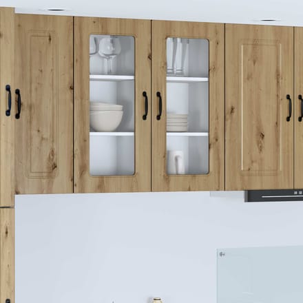 vidaXL - Vaatwasserpaneel - Kalmar - Artisan - Eiken - 40 - x - 31 - x - 80 - cm