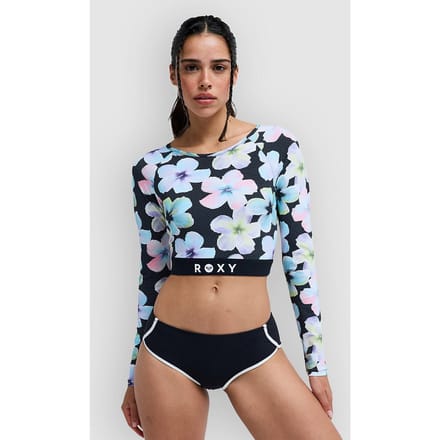 Roxy Active Rash Guard Met Lange Mouwen Zwart M Vrouw