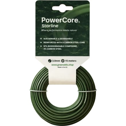 PowerCore Starline Trimmerdraad 3,0 Mm Met Carbonstalen Kern 65 Meter