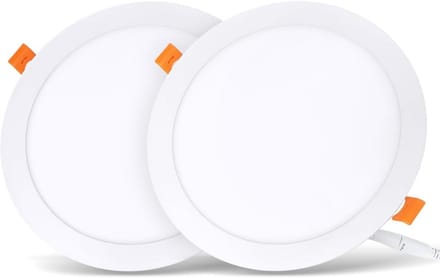 Ultraslim ronde LED-inbouwlampen - Set van 2 - Neutraal wit 4000K