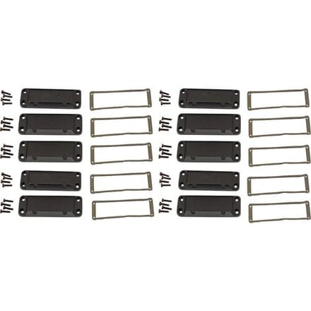 Hammond Electronics End plate Aluminium Zwart (l x b x h) 16 x 87 x 31 mm 10 stuk(s)
