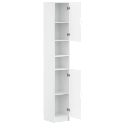 vidaXL - Badkamerkast - met - Open - Plank - UTRECHT - Hoogglans - Wit