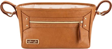 Kinderwagen Organizer - Reis Accessoire - Spullen Meenemen - Verstelbare Banden - Max 15 Pond - Cognac