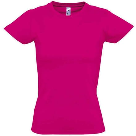 SOLS Dames/Dames Imperial T-shirt (Fuchsia)