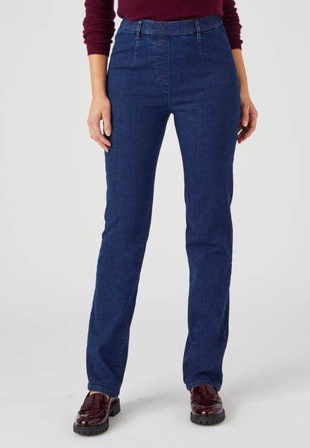 Damart - Jeans met platte buik-effect - Dames - Blauw - 46