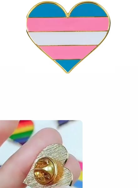 Akyol - Pride Hart Broche - Regenboog Hart Broche - lesbisch - hartjes broche - pin - badge