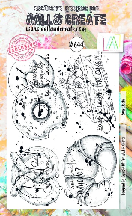 Aall & Create clearstamps A6 - Sweet tooth