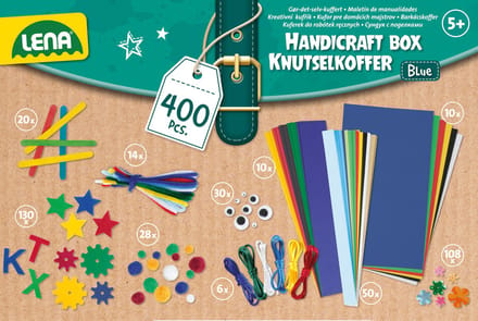 Lena Creatief Knutselkoffer Blauw 400 onderdelen
