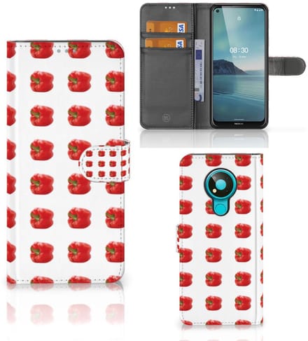 Nokia 3.4 Book Cover Paprika Red