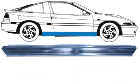 Reparatie dorpel voor Mitsubishi Eclipse 1989-1994 / Links = Rechts