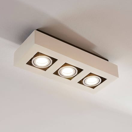 Arcchio - buitenspot - 3lichts - Aluminium - H: 8.5 cm - GU10 - wit
