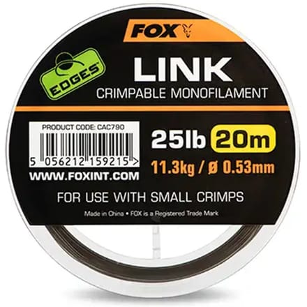 Nylon Fox Edges Link Trans Khaki Mono – 20m