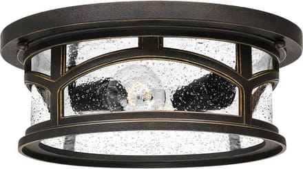Quoizel LED Buitenlamp Marblehead | 2X E27 Max 60W | IP44 | Dimbaar | Palladian Bronze