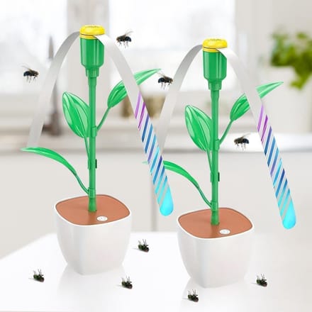 MKSS® Vliegenverjager voor op Tafel - Vliegenval - Wit met groen