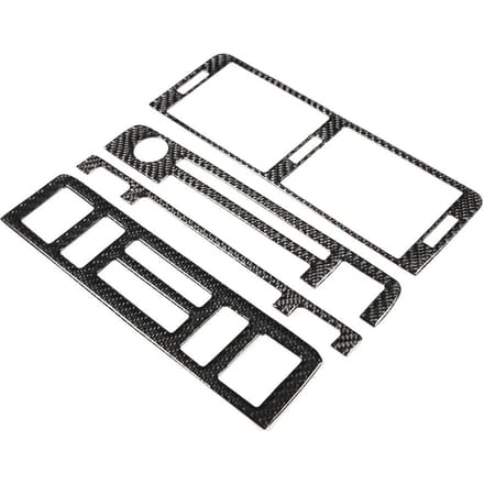 Kit de Garniture de Cadre de Console Centrale en Fibre de Carbone Convient pour BMW E46 M3 1998 2005 gray