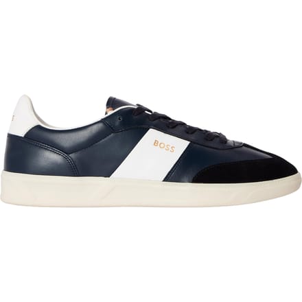 Boss Brandon leren sneakers voor heren (Marine)