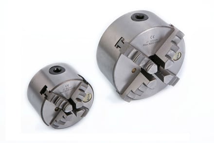 HBM 100 mm. Zelfcentrerende 4 Klauwplaat