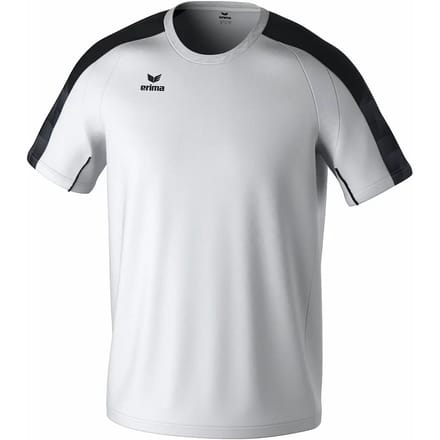Erima Evo Star T-Shirt Kinderen - Wit / Zwart | Maat: 128