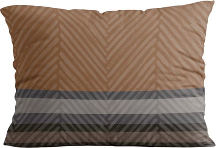 Zelesta Royalbed Kussensloop Set van 2 - Brown Stripes - Kussenslopen - 60x70cm