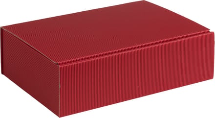 Geschenkdoos ribbelkarton 20x14x7cm ROOD (100 stuks)