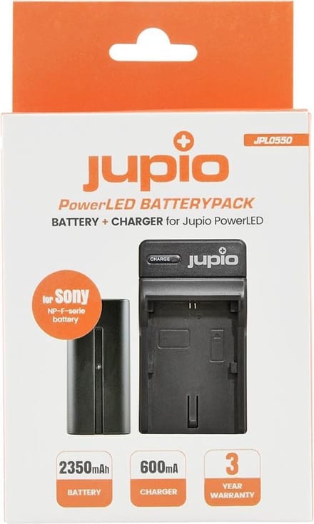 Jupio PowerLED Batterypack F550 + Charger (EU/UK)