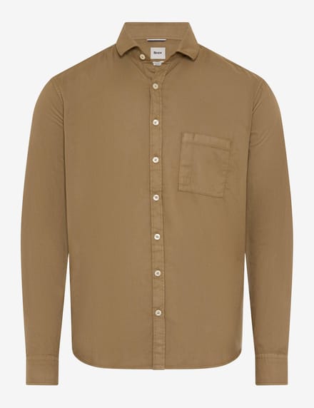 Brax Heren Overhemd  Style HAROLD cappucino, beige, maat L