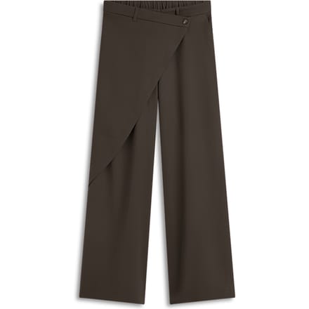 Summum Trousers Wrap Fluid Pantalons Donkerbruin 4s2893-11851