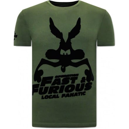 Grappige t shirts Mannen - Fast and Furious - Groen