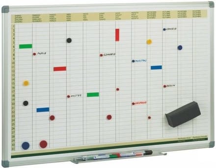 Magnetisch Bord Faibo 60 X 90 Cm Weekplanner Wit