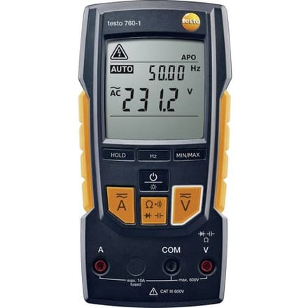 testo 760-1 Multimeter Digitaal CAT III 600 V, CAT IV 300 V Weergave (counts): 4000