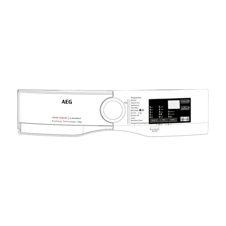 AEG controlepaneel, wit, AEG 140070161017