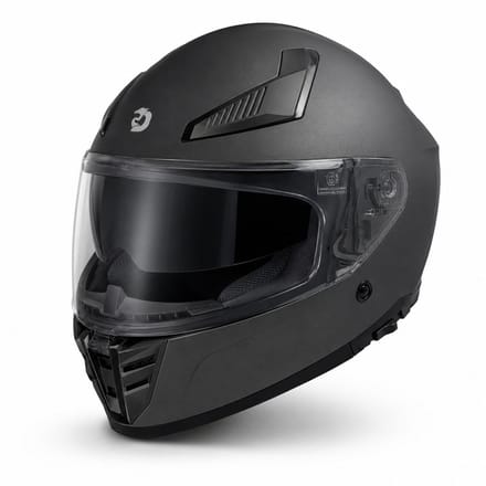 DAWNRISE Integraalhelm met dubbel vizier ECE 22.06 - Mat zwart - Maat M